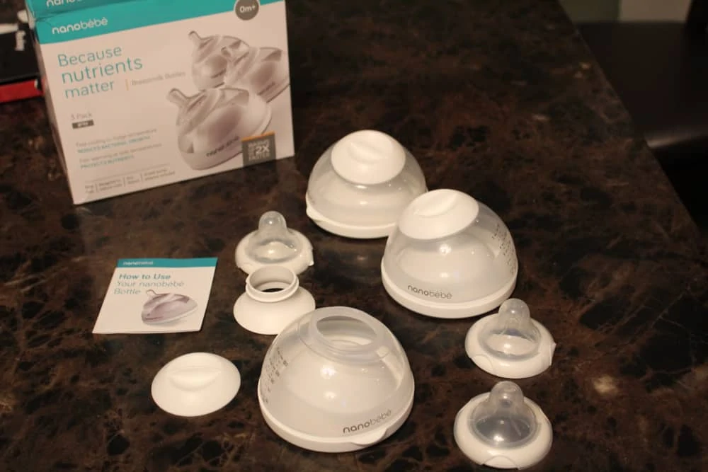 Collection of breastfeeding bottles