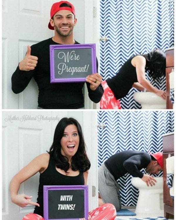 Surprise Pregnancy Announcement Photoshoot Pregnancywalls 