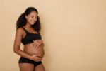 Pregnant women wearing special maternity underwear