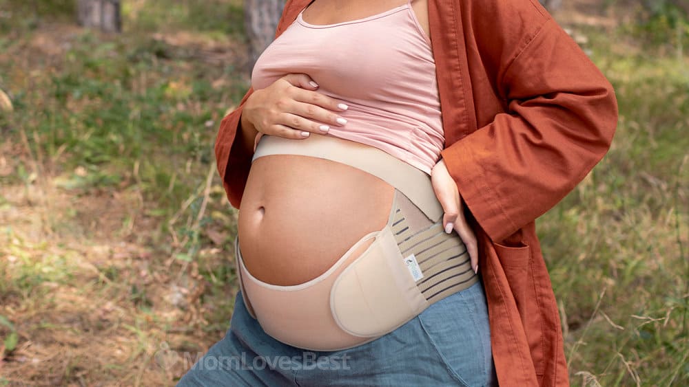 CFR Maternity Belt 3-in-1 Support, Belly Band Waist Abdominal Pregnancy  Belt for Back Discomfort Support