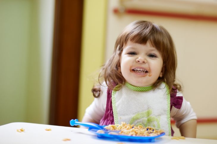 high chair that sits on table