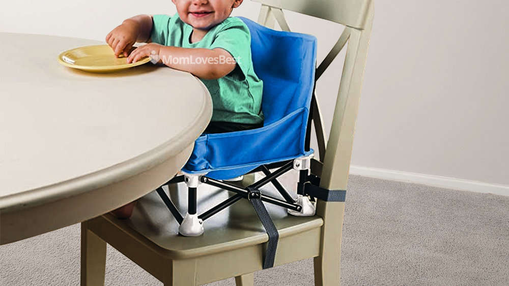 Dismountable Adjustable Washable Booster Seat with Buckle Straps Elibeauty Children Dining Chair Heightening Cushion Green 