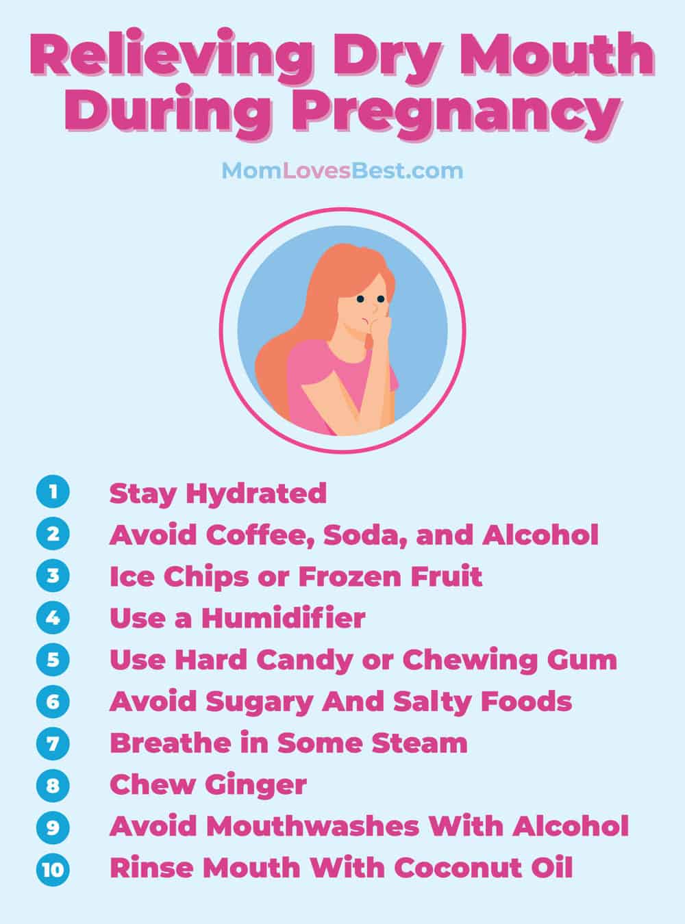 how to relieve dry mouth during pregnancy