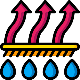 Icono de absorción de humedad