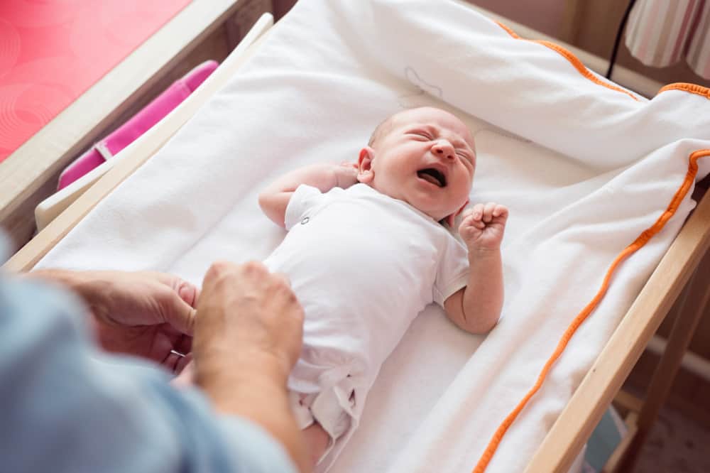 free standing baby changing table