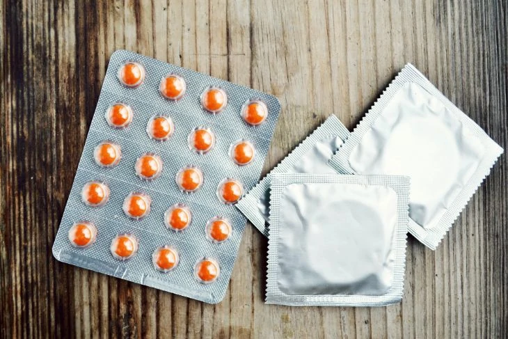 Birth control pills and condoms