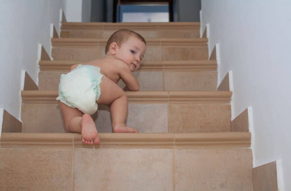 ways to block stairs from toddlers