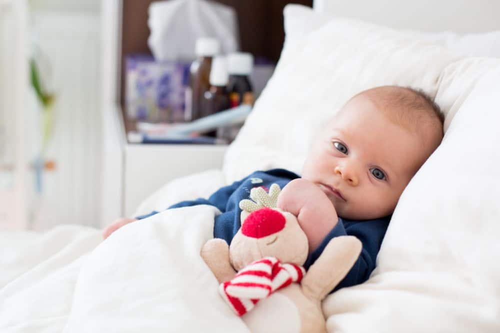 Blanket in crib store 11 month old