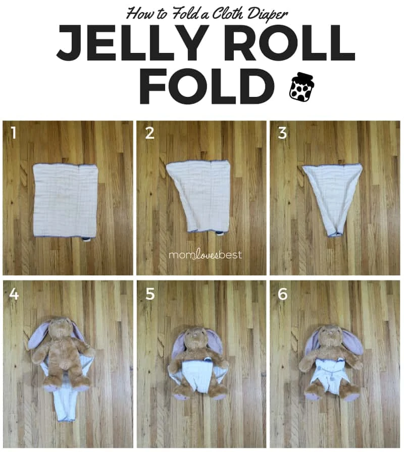 Jelly Roll Fold - Cloth Diaper Fold