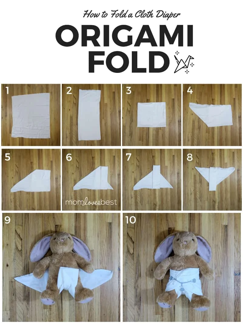 Origami Fold - Folding Cloth Diapers