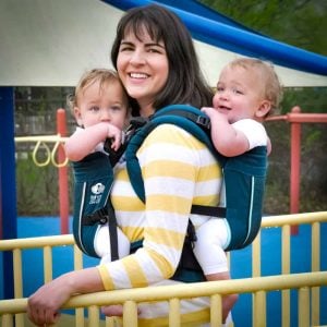 babywearing newborn twins