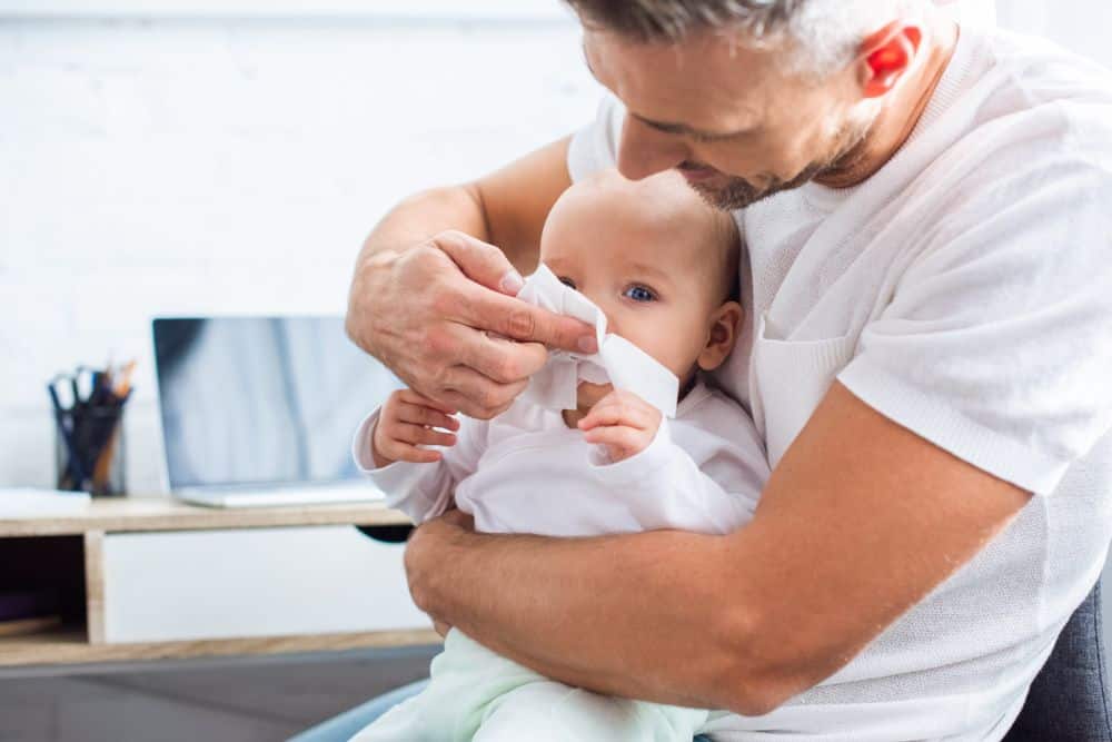 best way to clean a baby's nose