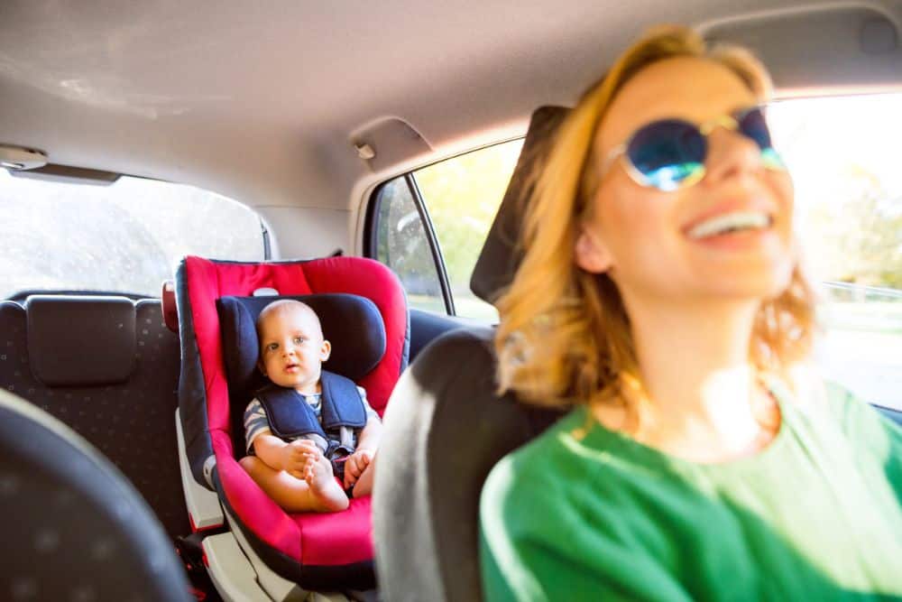 ONLYFU Baby Car Mirror Car Seat Mirror Rear Facing Infant Child Acrylic Baby View Mirror 360 Degree Adjustable Baby Car Back Seat Mirror Child Car Observation Mirror Black 