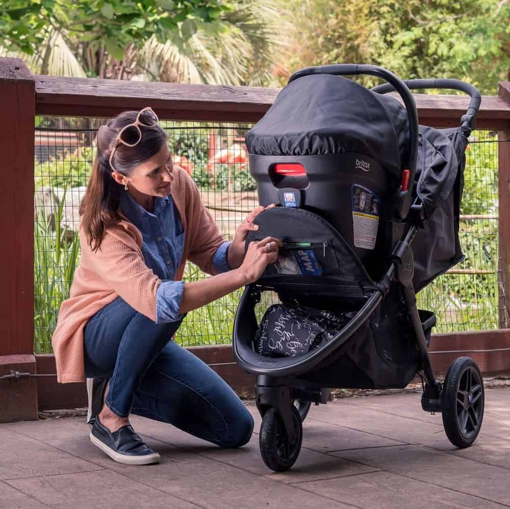 britax 3 wheel stroller