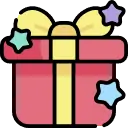 Useable, Hinged Gift Box Icon