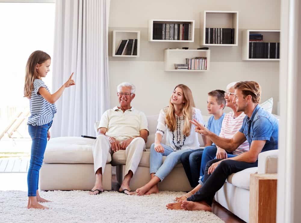 kids playing charades