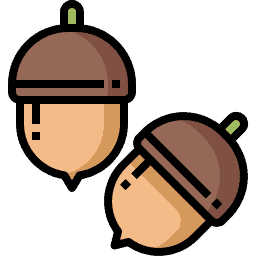 What grows from acorns? Icon