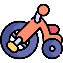 How many wheels does a tricycle have? Icon