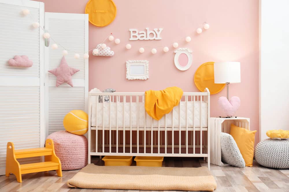 Beautiful interior of baby nursery