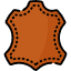 What item or activity is cowhide most used for? Icon