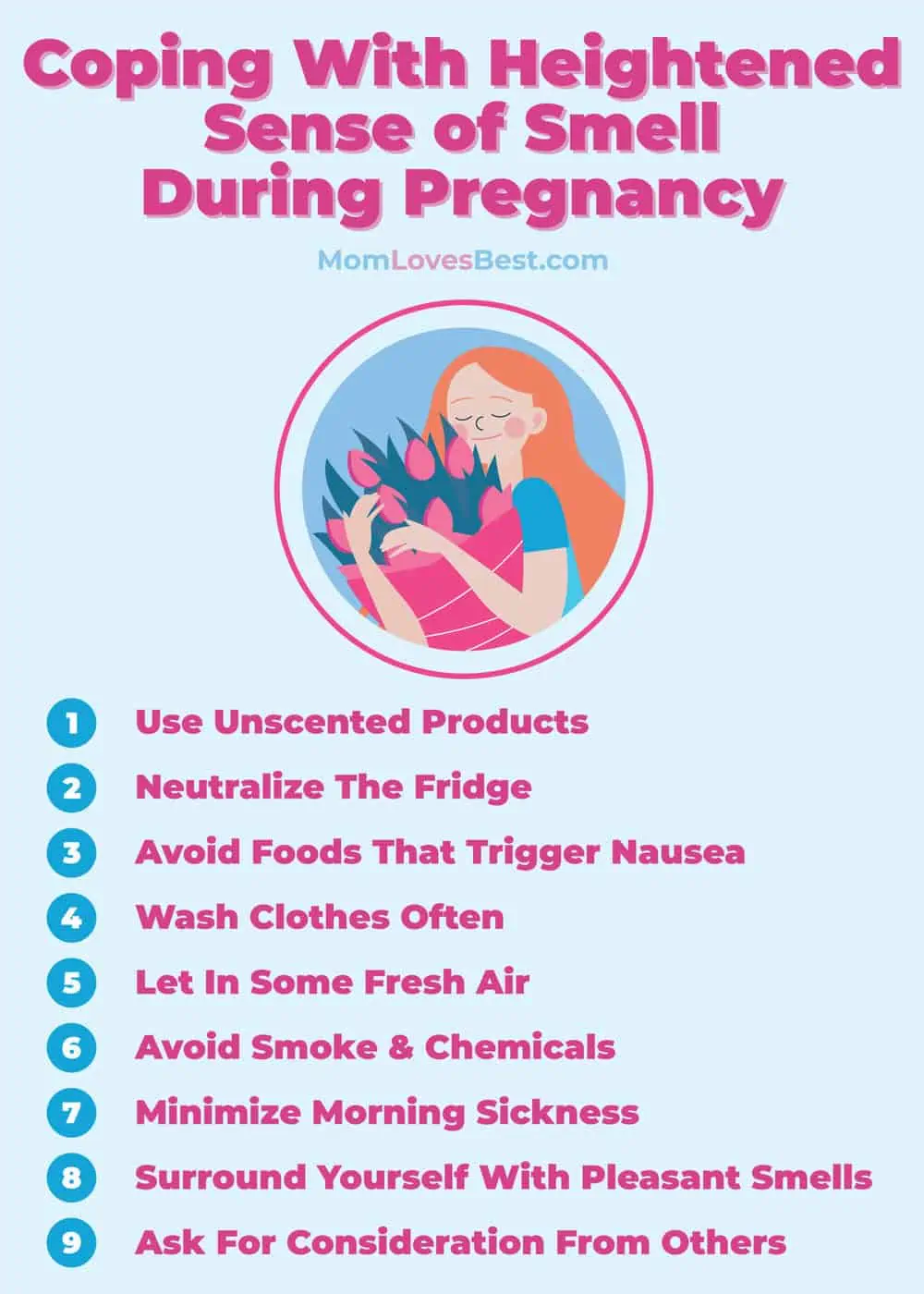 how to manage heightened sense of smell during pregnancy