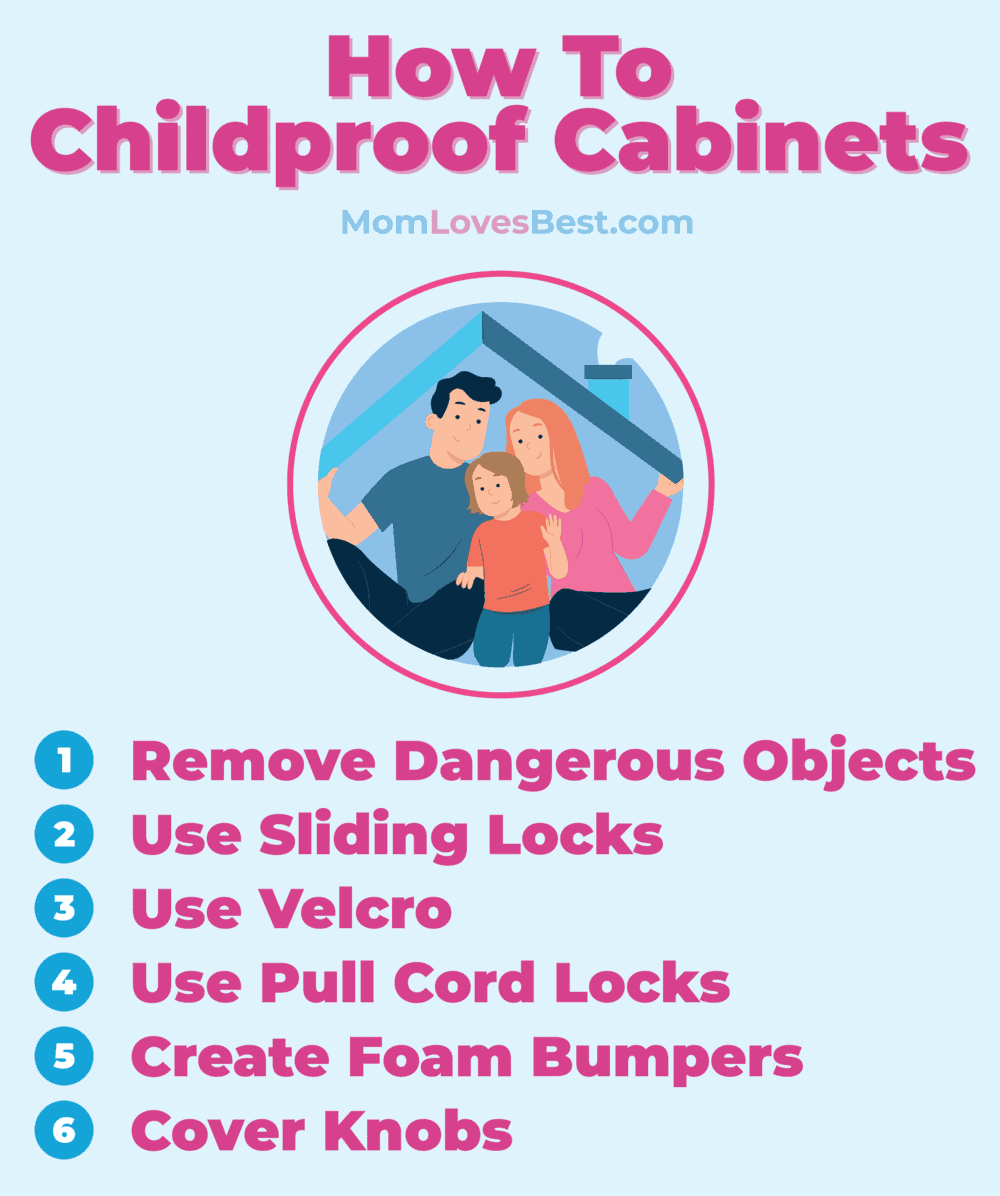 how to childproof cabinets