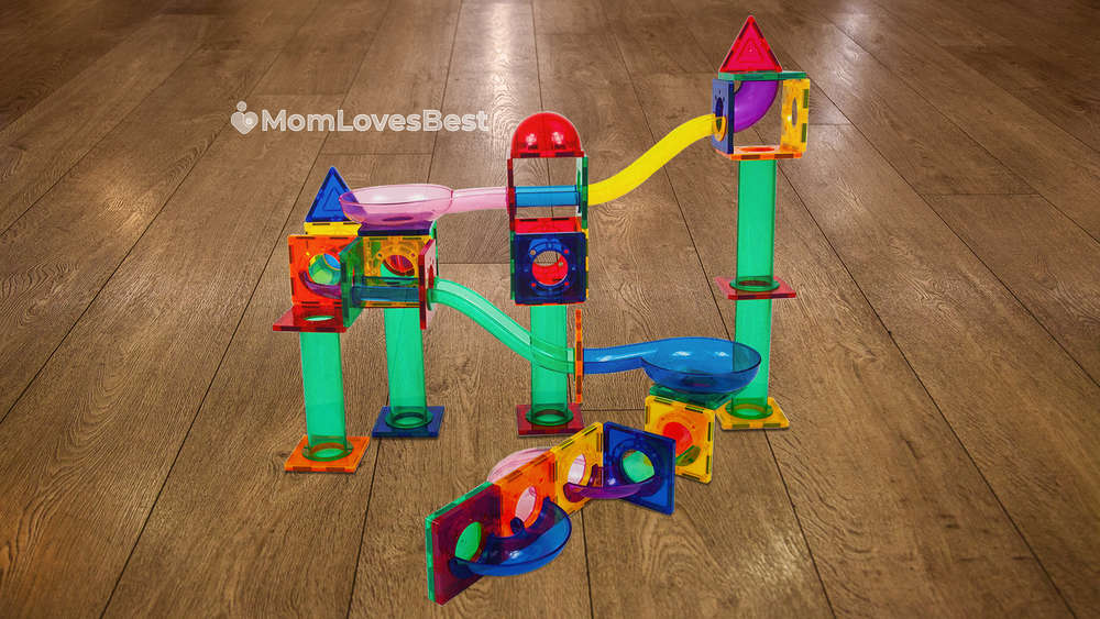 Photo of the PicassoTiles 70 Piece Marble Run