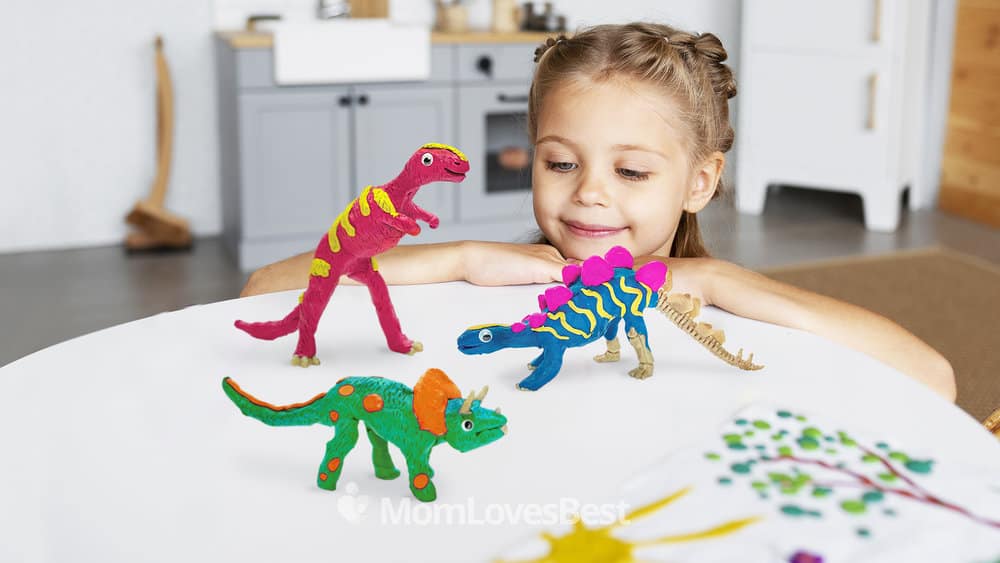 Photo of the Create With Clay Dinosaurs