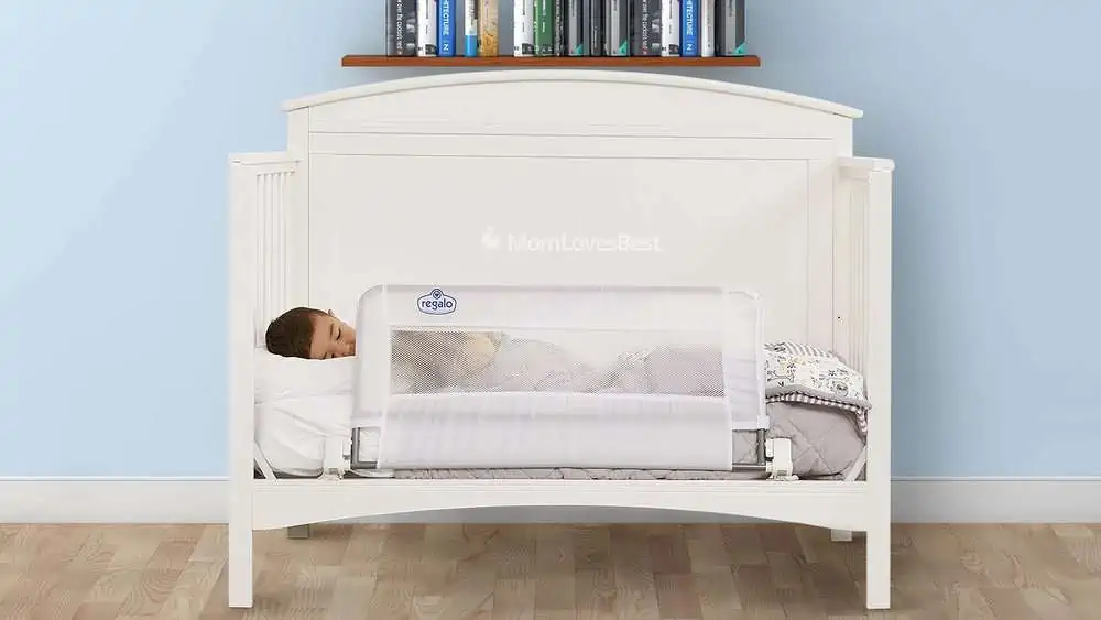 Photo of the Regalo Double-Sided Swing-Down Bed Rail