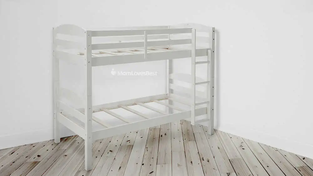 Photo of the WE Furniture Wooden Twin Bunk Beds