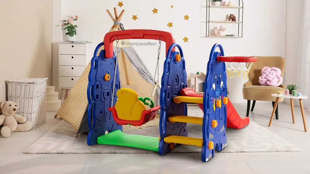 Photo of the Costzon Toddler Climber and Swing Set