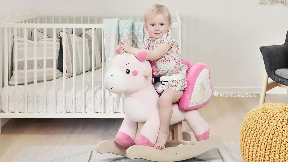 Photo of the Labebe Unicorn Rocker