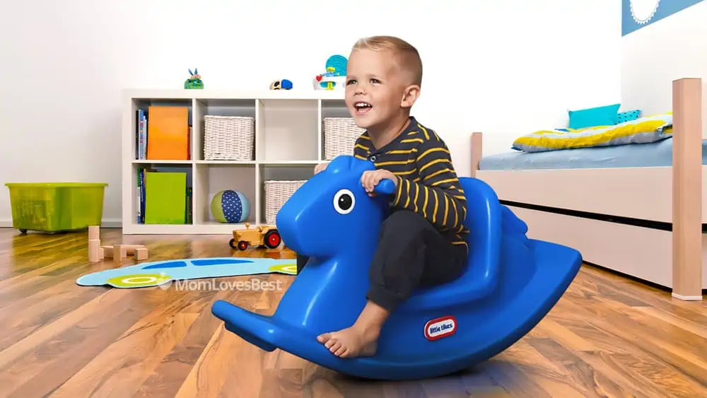 Photo of the Little Tikes Blue Rocking Horse