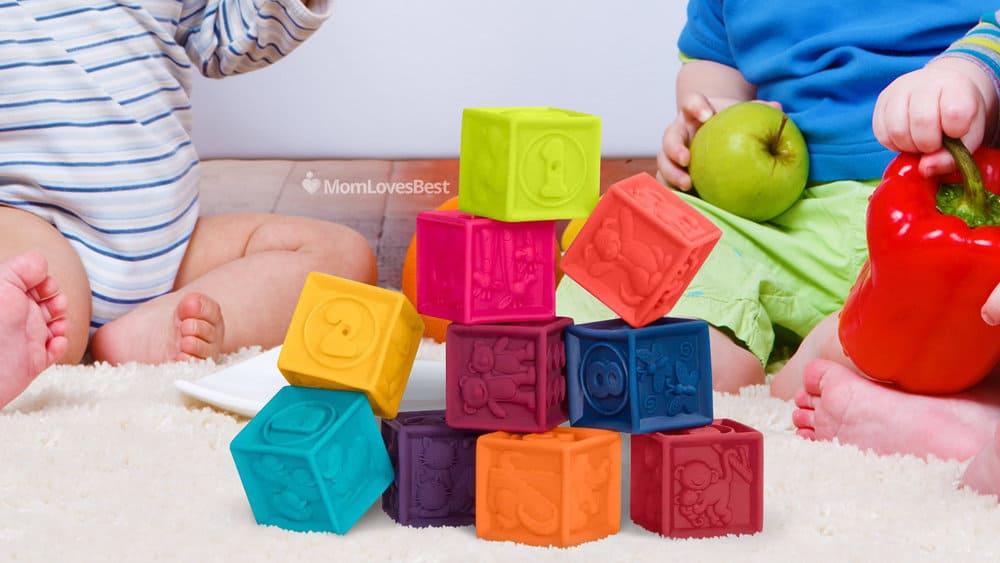 Photo of the One Two Squeeze Baby Blocks