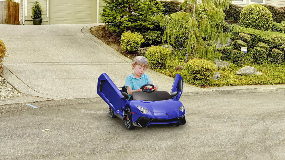 Photo of the Kidzone Lamborghini Kids Electric Ride-On Car