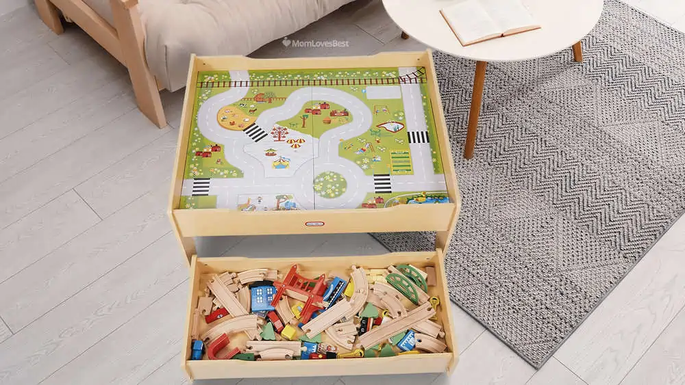 Photo of the Little Tikes Wooden Train Table
