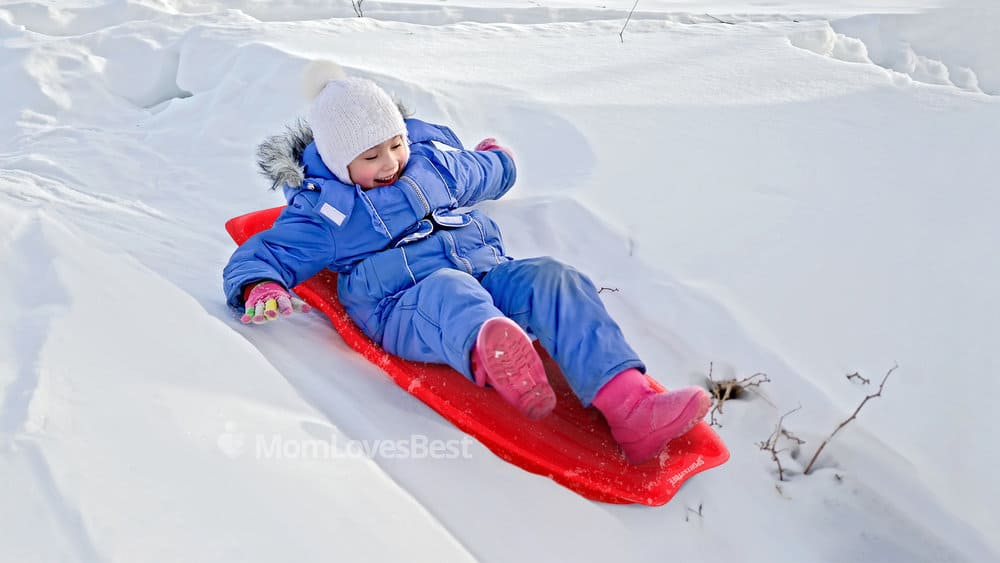 Photo of the Airhead Classic 2 Person Toboggan Snow Sled