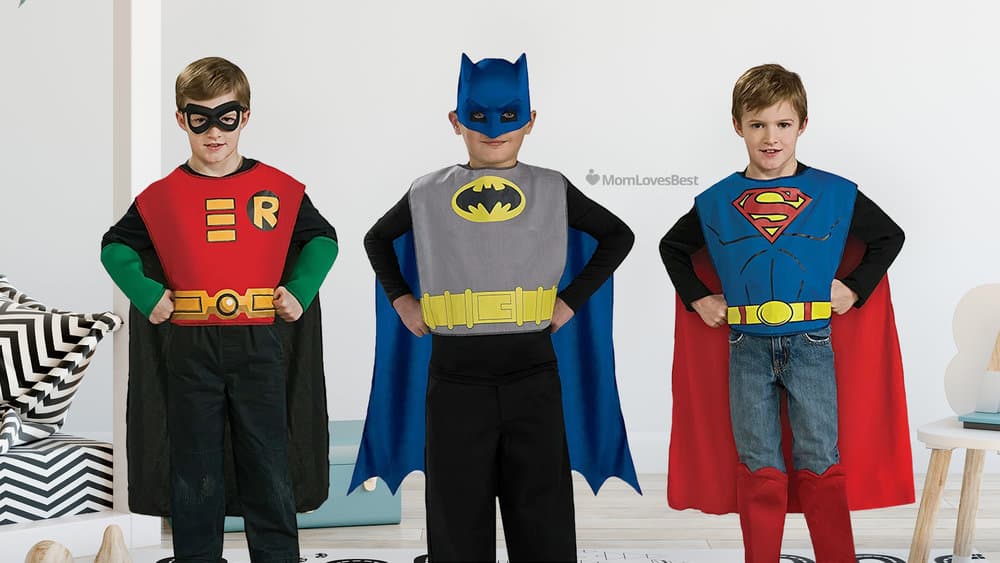 Photo of the DC Trio Child Costume Kit