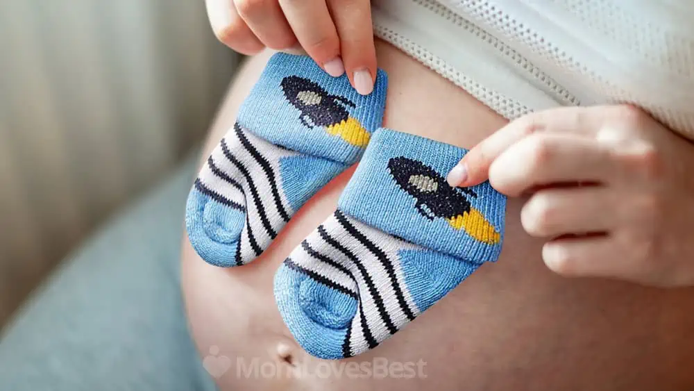 Luvable Friends Newborn Baby Socks 6 Pack - Space