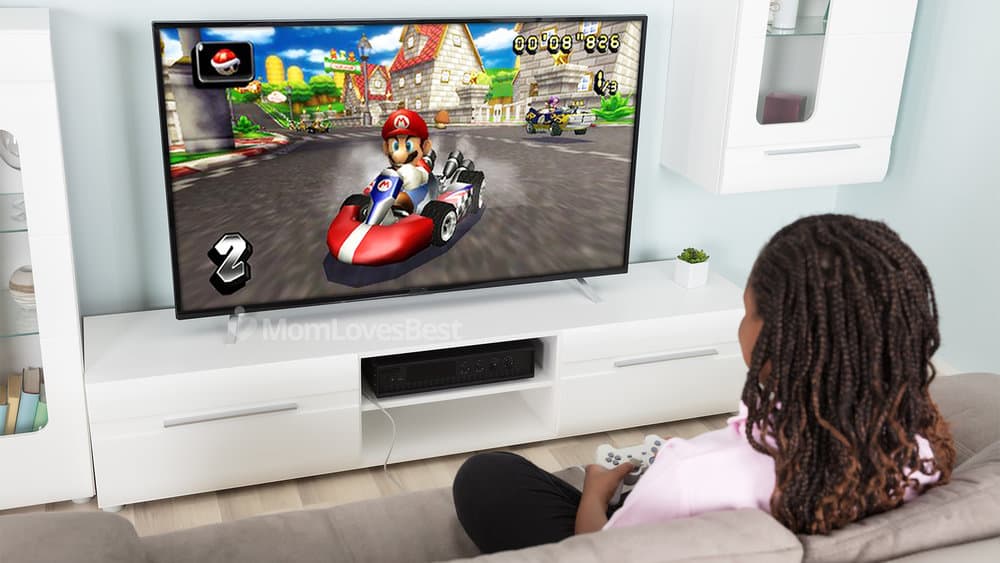 Photo of the Mario Kart Wii with Wii Wheel