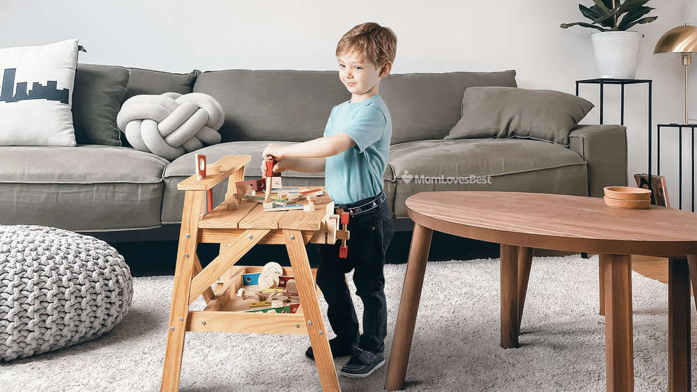 Photo of the Melissa & Doug Wooden Project Kids Workbench