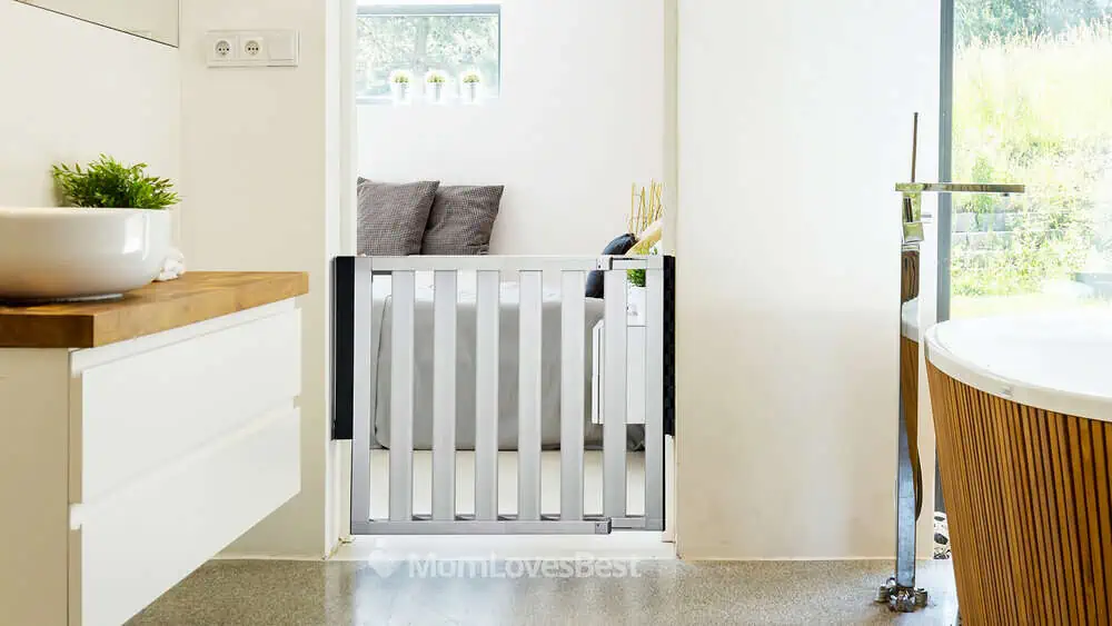 Photo of the Munchkin Loft Aluminum Baby Gate