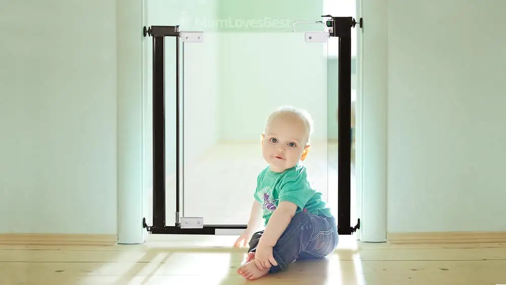 Photo of the QDOS Crystal Baby Safety Gate