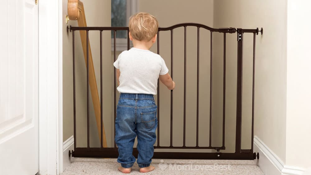 Photo of the Toddler Easy Swing Portico Arch Baby Gate