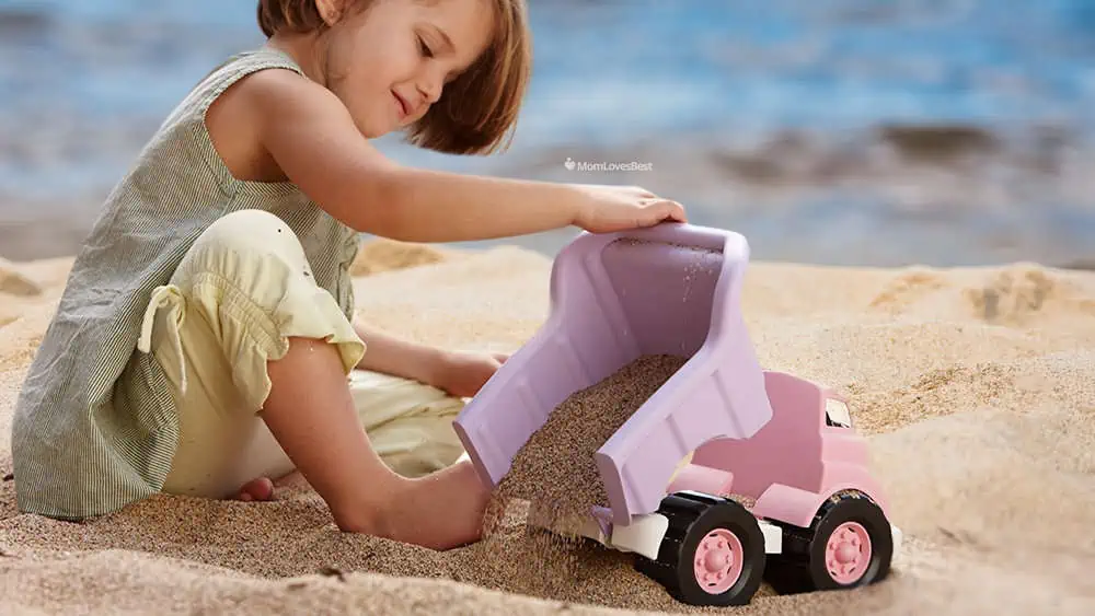 Photo of the Green Toys Pink Dump Truck