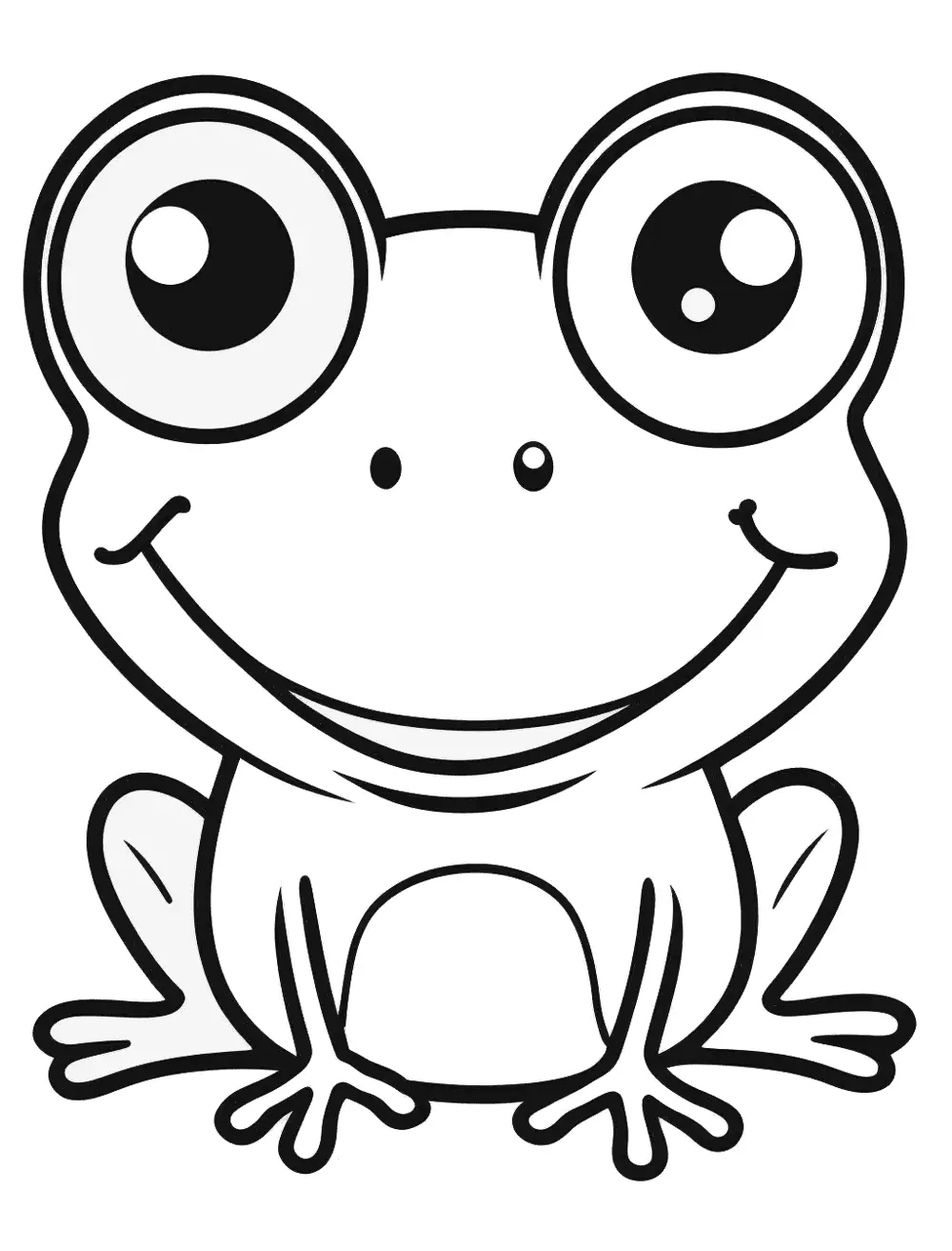 Frog Coloring Pages For Kids To Print