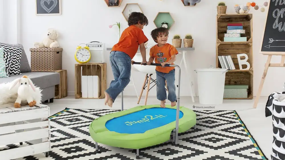 Photo of the HearthSong Jump2It Kids Portable Mini Trampoline