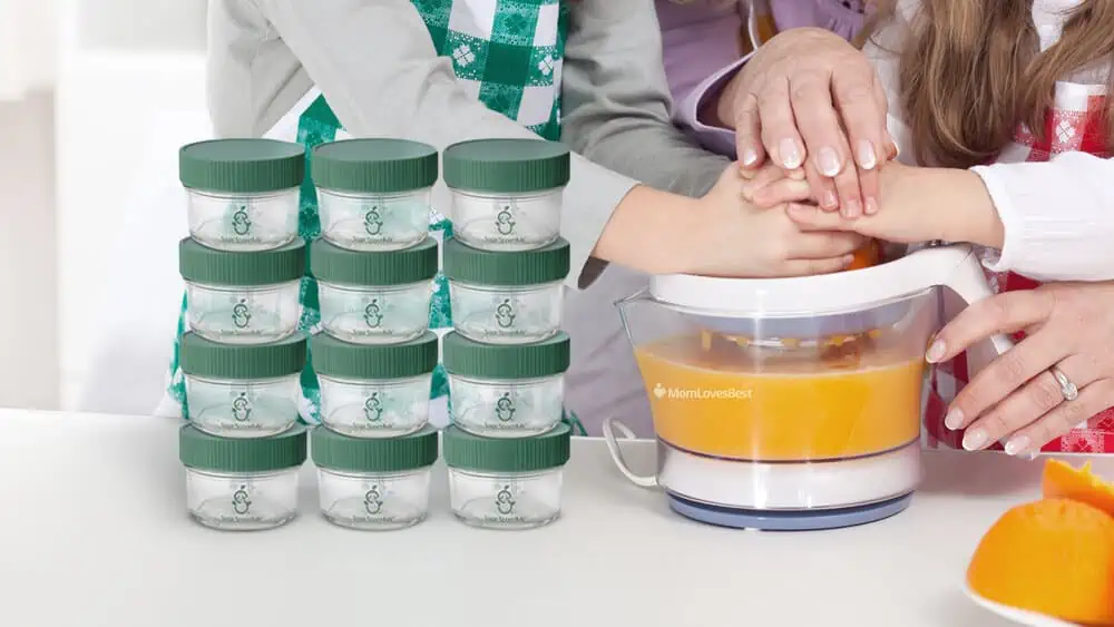 Photo of the Sage Glass Baby Food Storage Containers