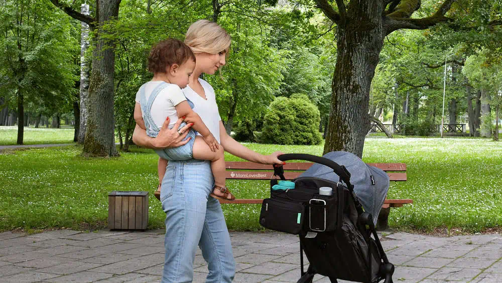 Best double outlet stroller organizer