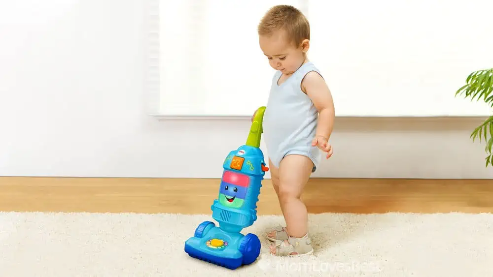 Photo of the Fisher-Price Laugh & Learn Light-up Learning Vacuum